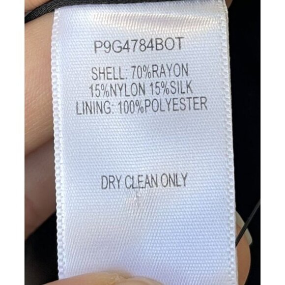 Fairy Grunge Dress Size 8 Dark Floral Asymmetrical Hem Midi Feminine Flowy Silk - Picture 12 of 13